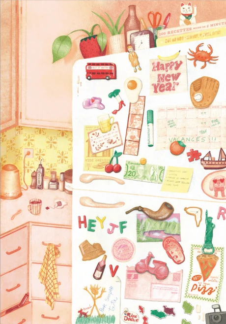Puzzle made in France LA PORTE DU FRIGO, 1000 pièces Jour Férié